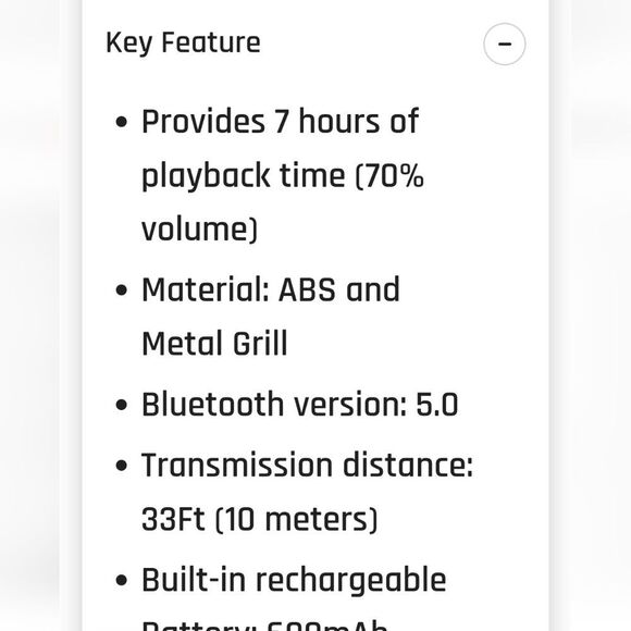 JVC Bluetooth Portable Wireless Speaker - Picture 5 of 8